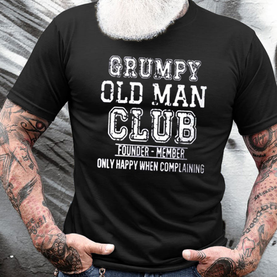 

Cotton Grumpy Old Man Men's Short Sleeve T-Shirt