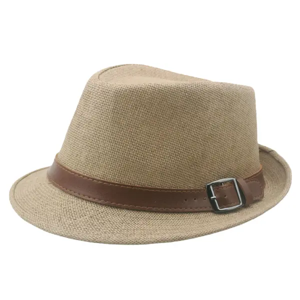 Men's Summer Outdoor Breathable Straw Woven Beach Hat - Fineyoyo.com 