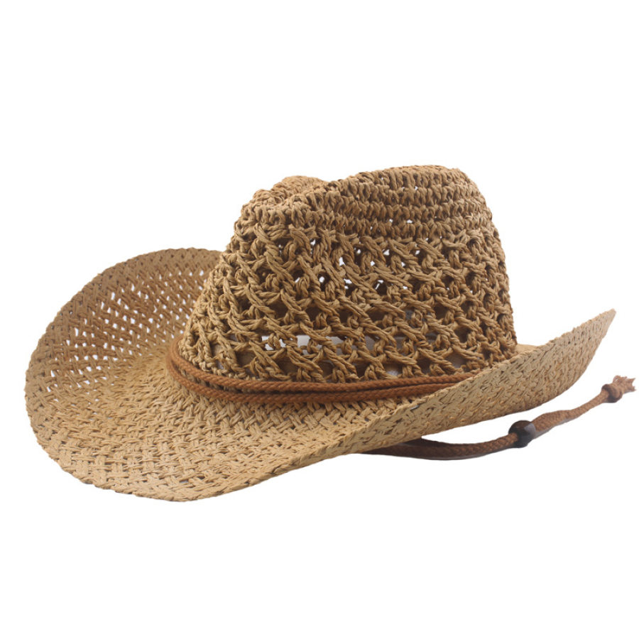 

Men's Western Cowboy Outdoor Casual Straw Hat