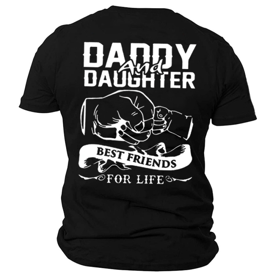 

Cotton Daddy And Daughter Best Friends For Life Men's Short Sleeve T-Shirt