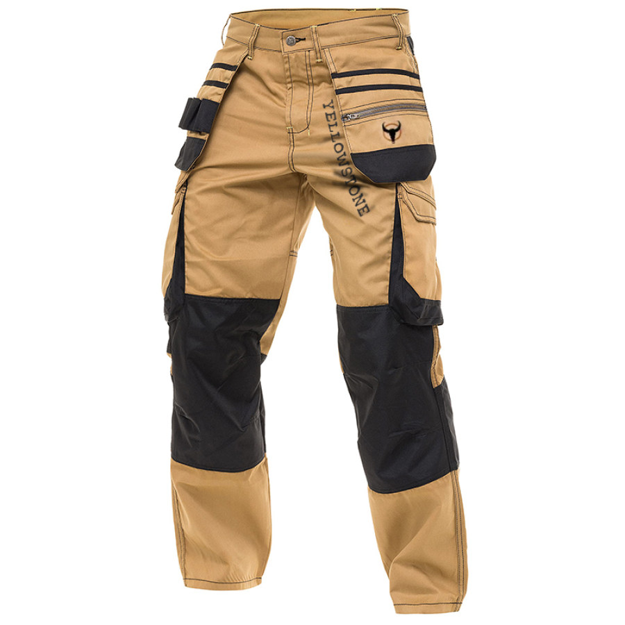 

Mens Outdoor Utility Pockets Heavy Duty Knee Reinforced Tactical Pants