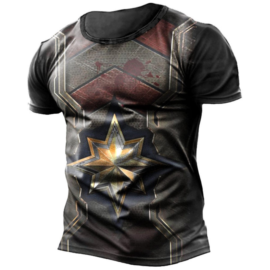

Men's Metallic Print Short Sleeve T-Shirt