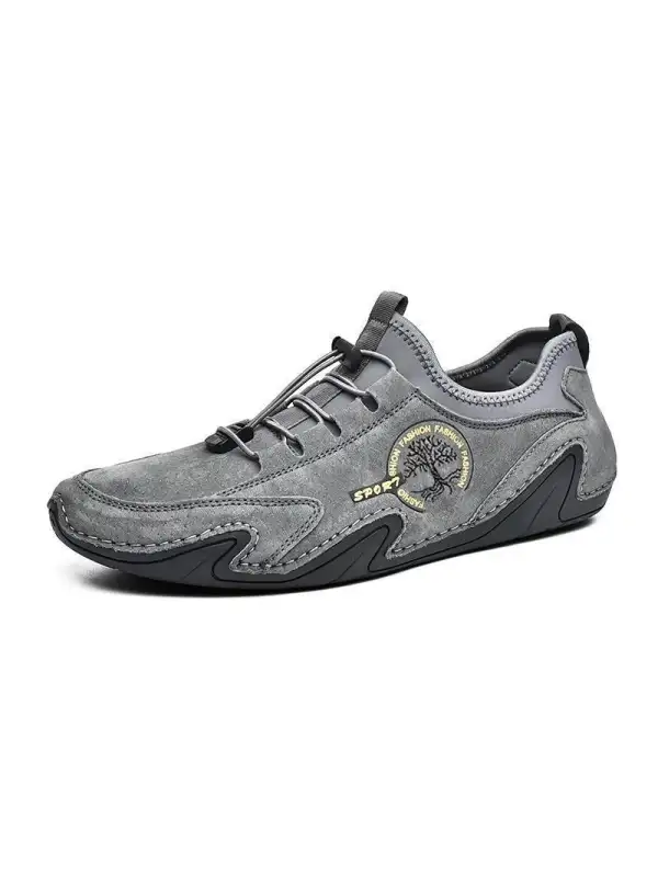 Men's Vintage Loafers Handmade Leather Shoes - Gethefashion.chimpone.com 