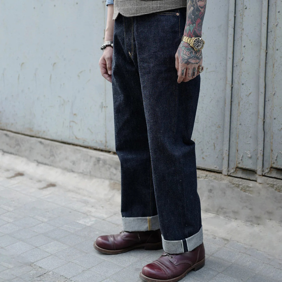 

Men's Vintage Casual Denim Trouser