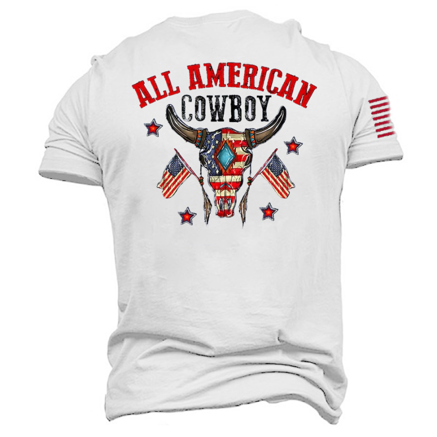 

All American Cowboy Men Cotton Tee