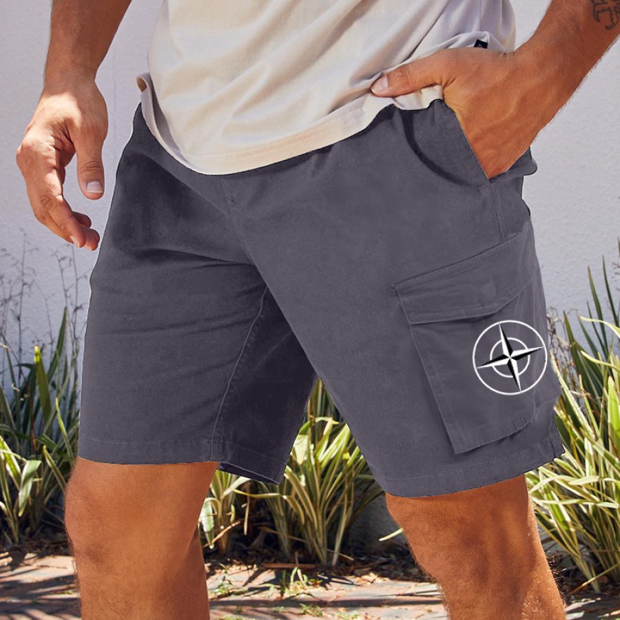 

Men's Vintage Multi-Pocket Cargo Walkshorts