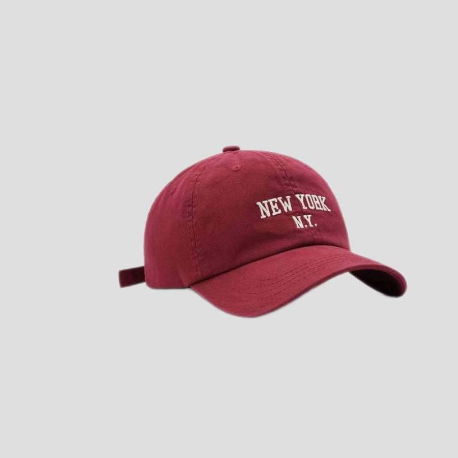 

NEW YORK Unisex Baseball Cap Sports Sun Hat Top Kpop Soft Snapback Retro Hip-Hop Cotton Hats