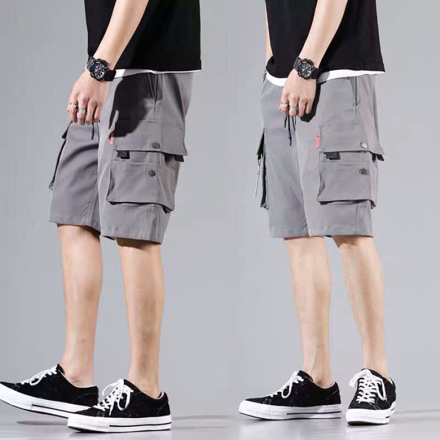 

Summer Cotton Multi Pocket Workwear Casual Sports Beach Shorts