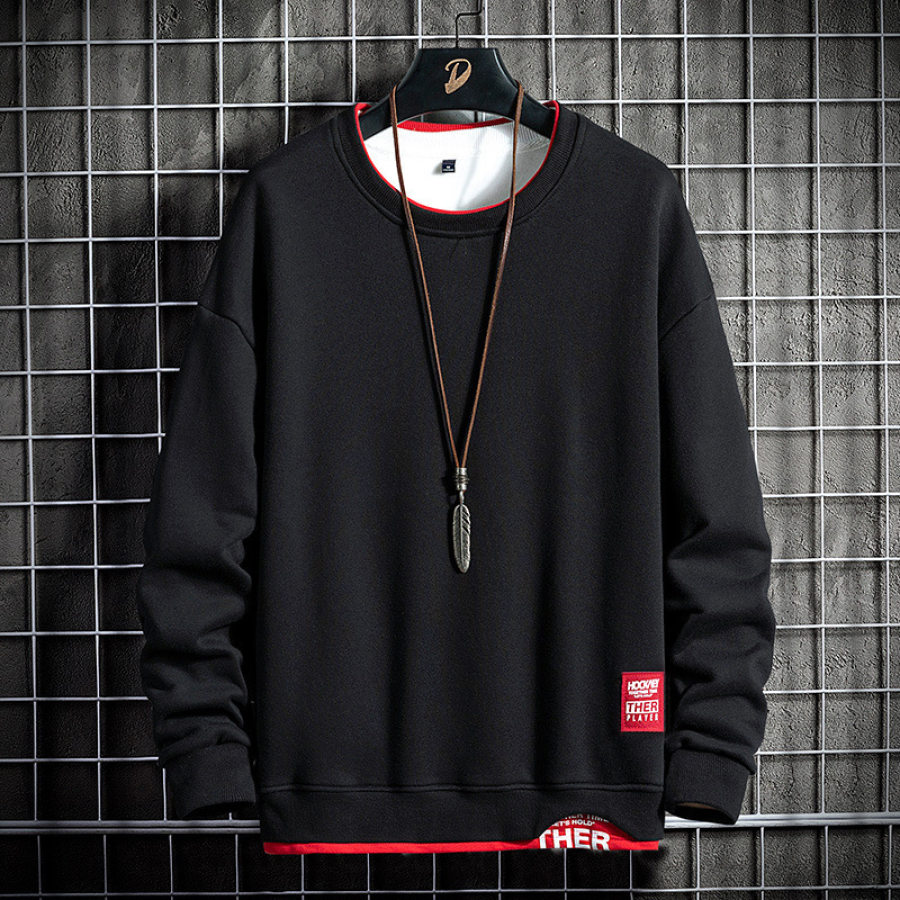 

Men's Sweatshirts Hip Hop Harajuku Hoodie Fashion Streetwear Mens Hoodies Crew Neck Long Sleeve Casual Clothing Pullover