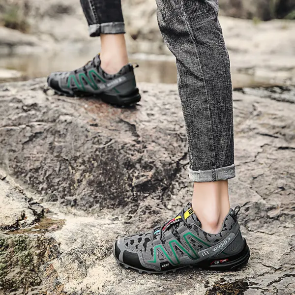 Men's Non-slip Soft Outdoor Cross-country Hiking Shoes - Cotosen.com