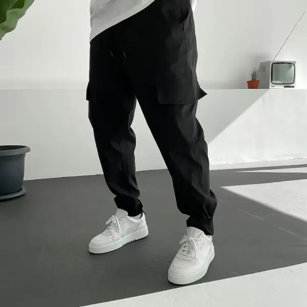 Mens Velcro Cargo Jogging Pants - Kalesafe.com 