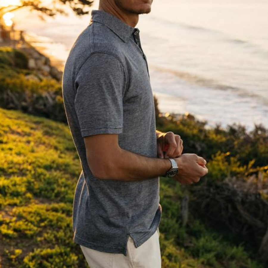 

Men's Polo Shirt Outdoor Casual Short Sleeve Polo Collar T-Shirt