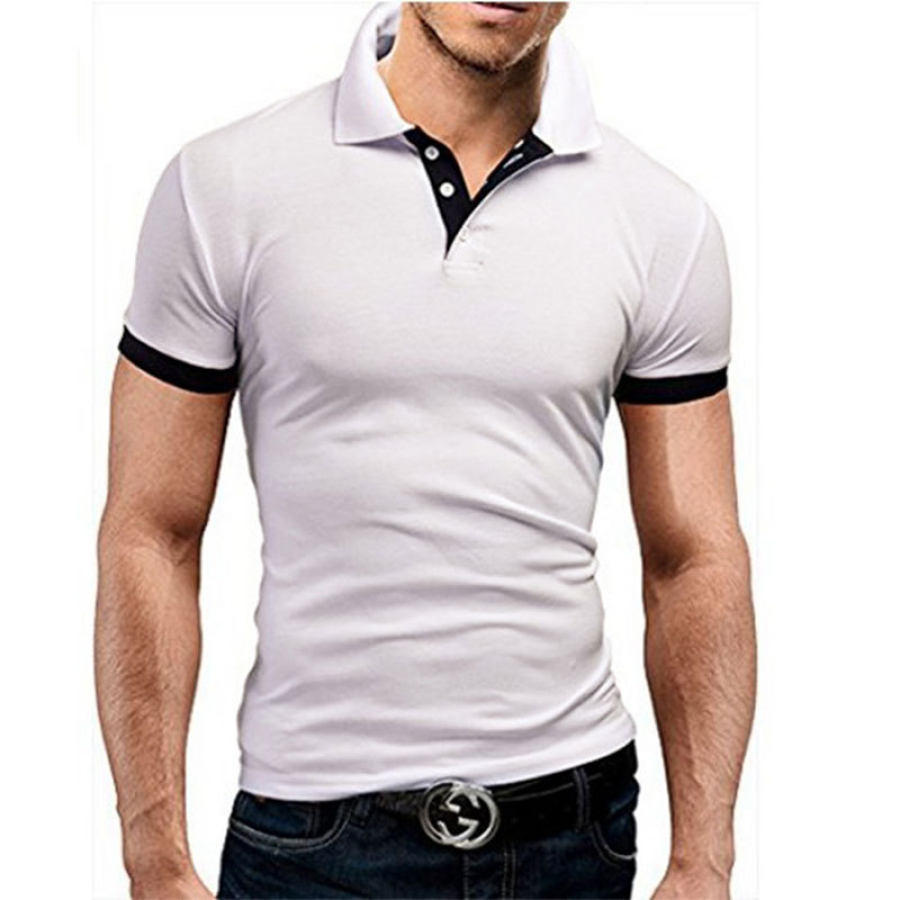 

Maglietta Da Uomo Maglietta Da Golf Camicia Da Golf Turndown Casual Morbido Traspirante Manica Corta Blu Lago Nero Bianco Panni Solidi