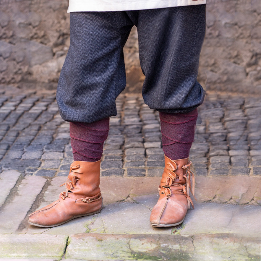 

Men's Outdoor Casual Pants Medieval Ankle Banded Pants Renaissance Viking Jodhpurs