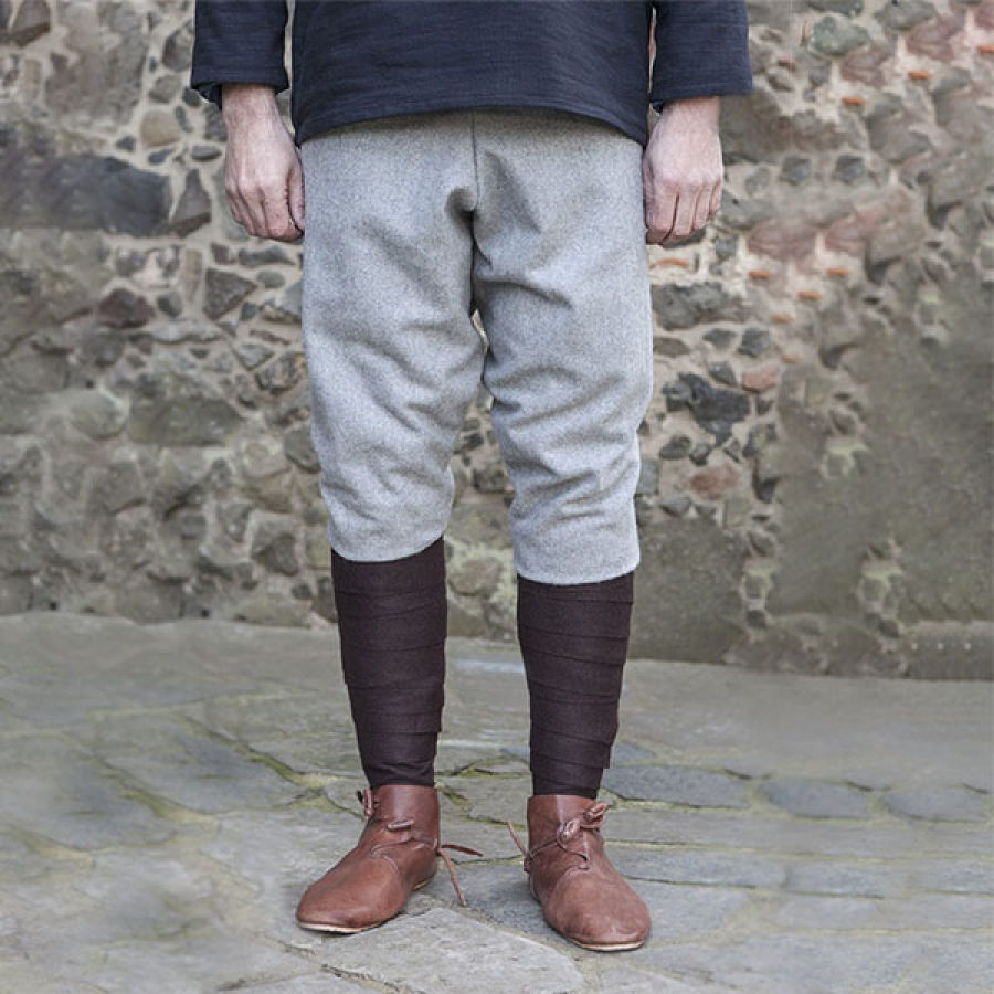 

Men's Outdoor Casual Pants Medieval Ankle Banded Pants Renaissance Viking Jodhpurs