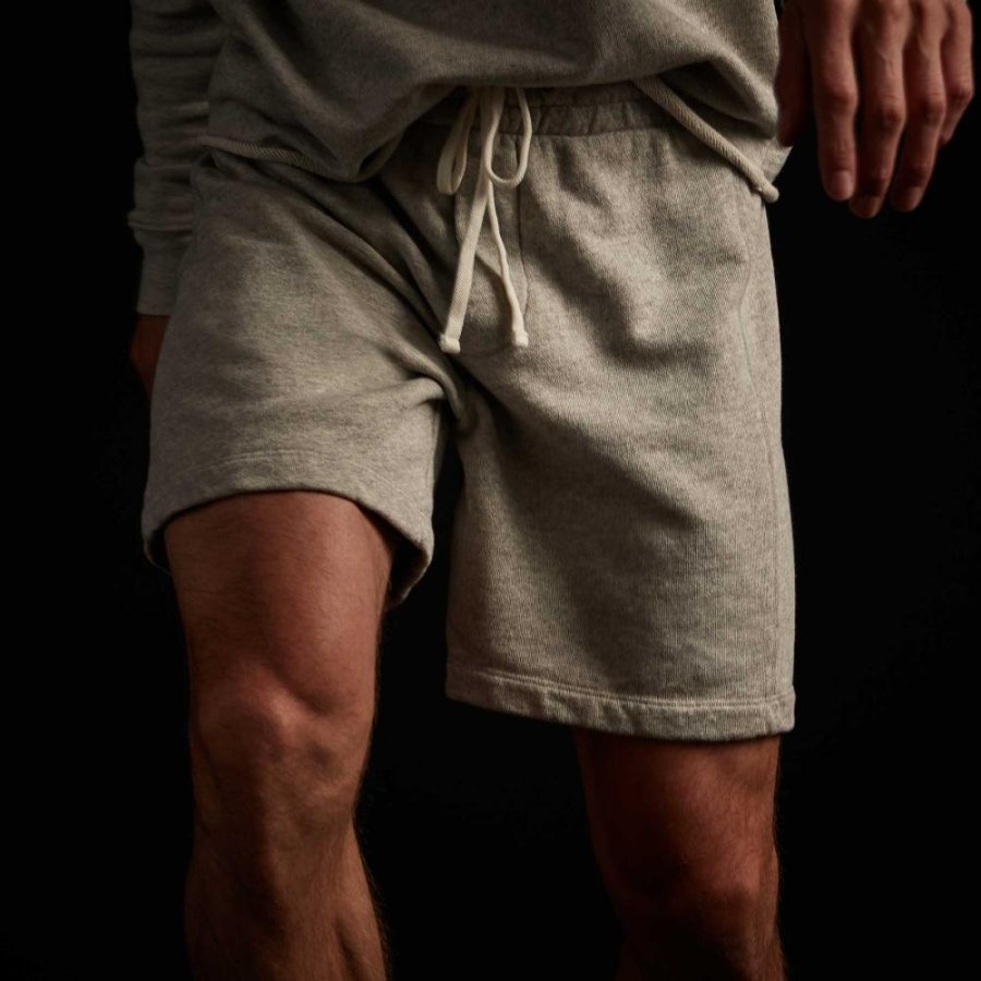 

Men's Outdoor Retro Casual Sports Short Sleeved Drawstring Sweater Shorts