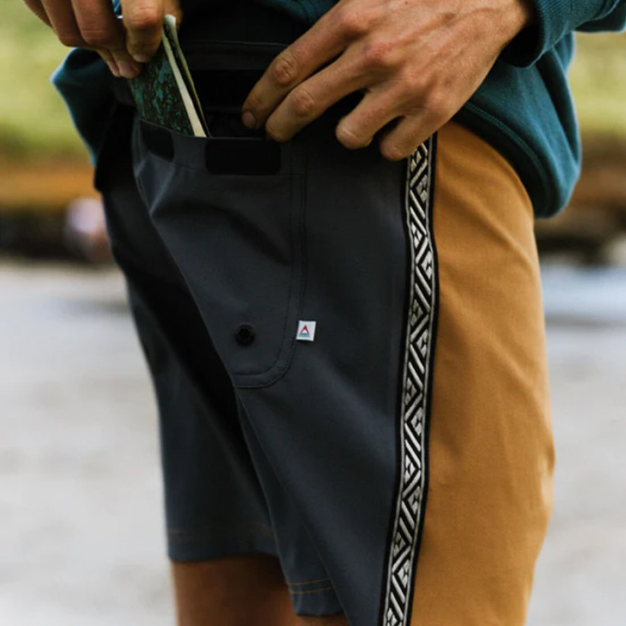 

Men's Shorts Colorblock Hollow Recycled Boardshort