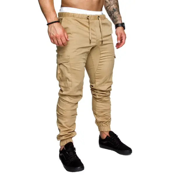 Men's Pants Men's Cargo Jogger Tactical Cargo Multiple Pockets Pants dark gray gray green All Season  - Cotosen.com