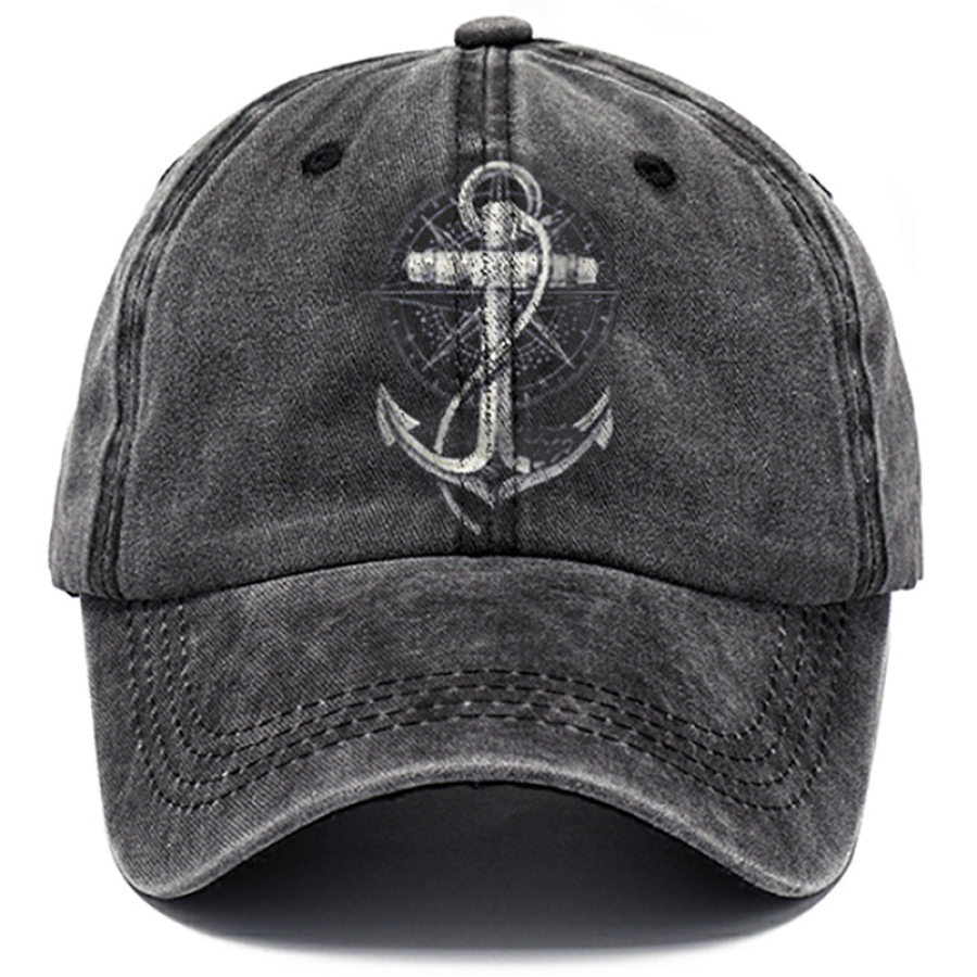 

Nautical Anchor Print Sun Hat
