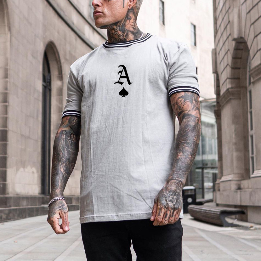 

Poker Print Short-sleeved T-shirt