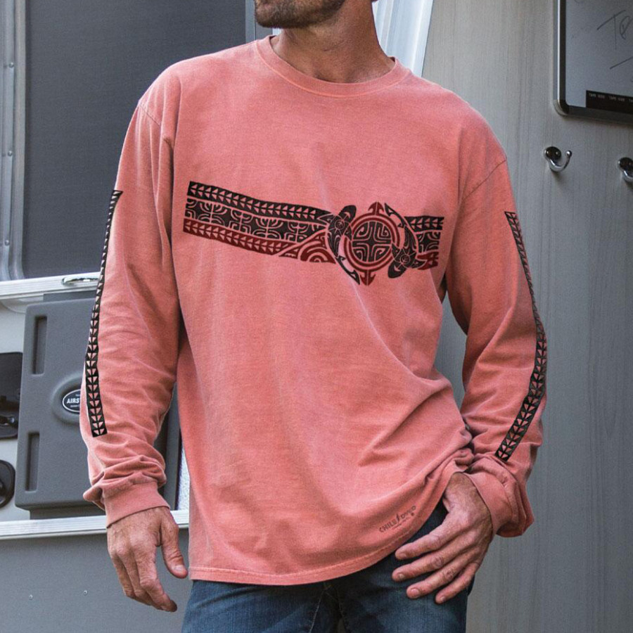 

Kawa Kawa Band Chile Classic Round Neck Long Sleeve T-Shirt
