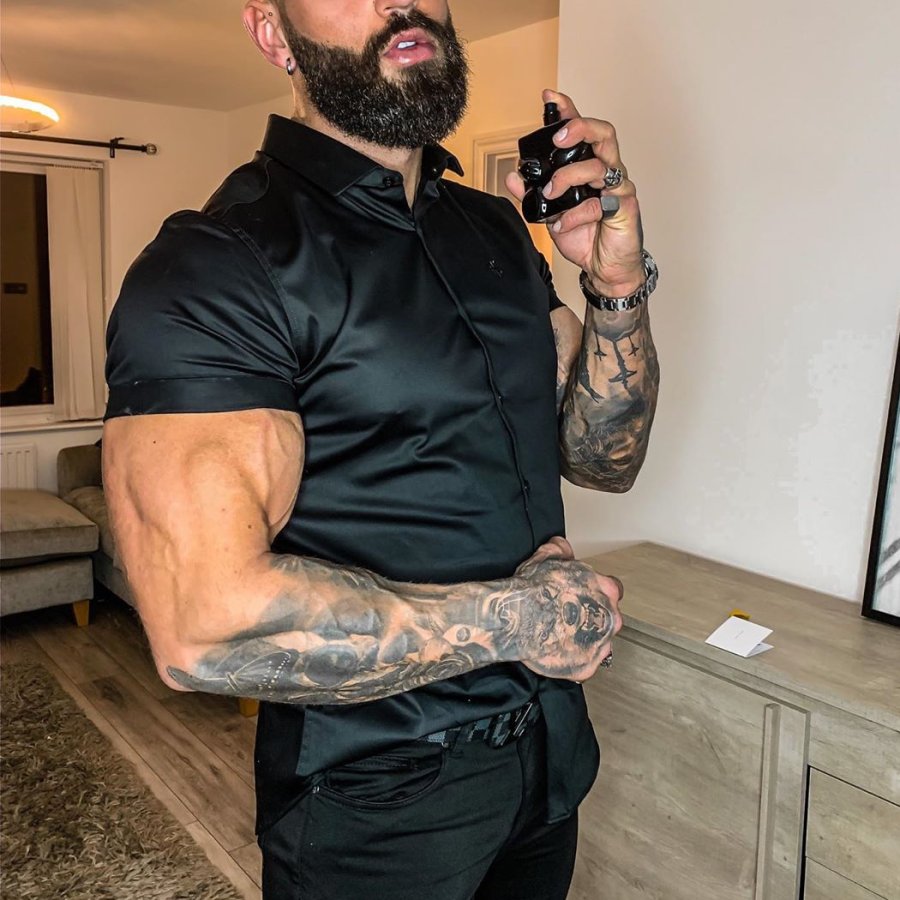 

Men's Casual Silk Short-sleeved Shirt