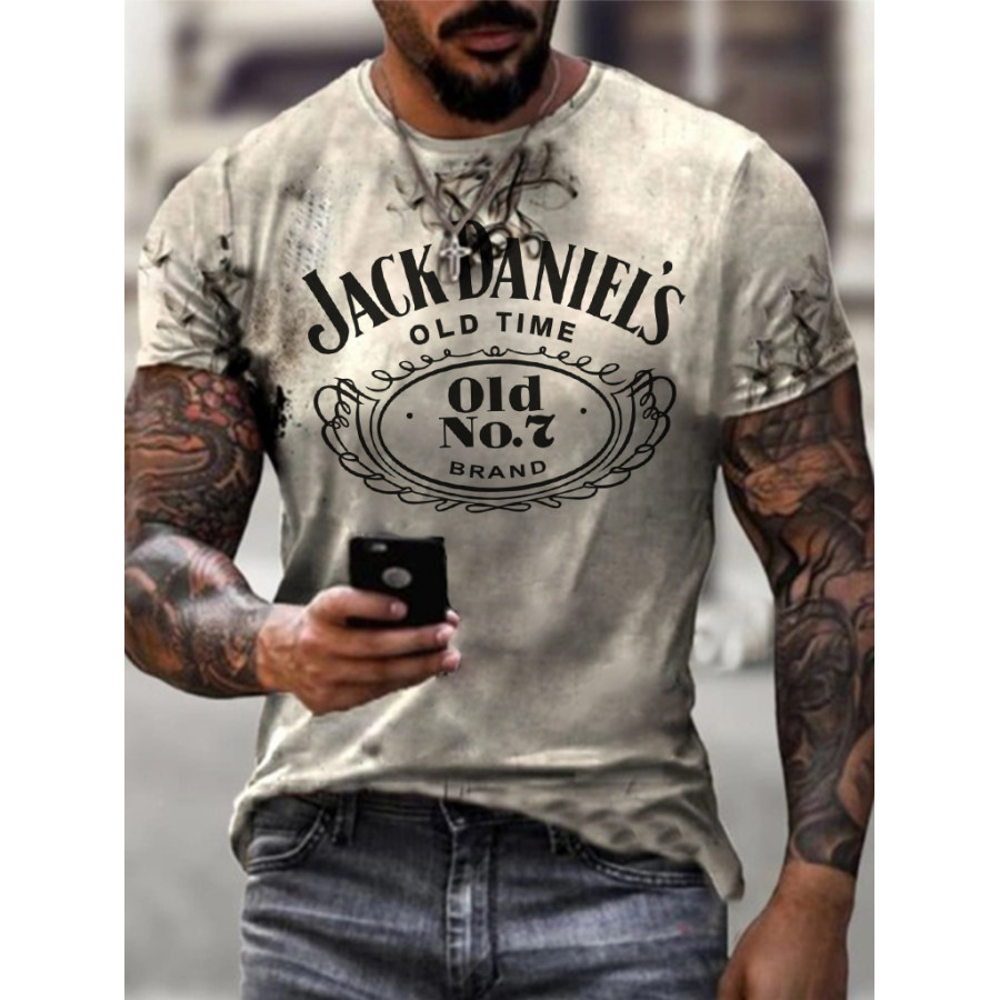 

Mens Jack Daniels Printed T-shirt