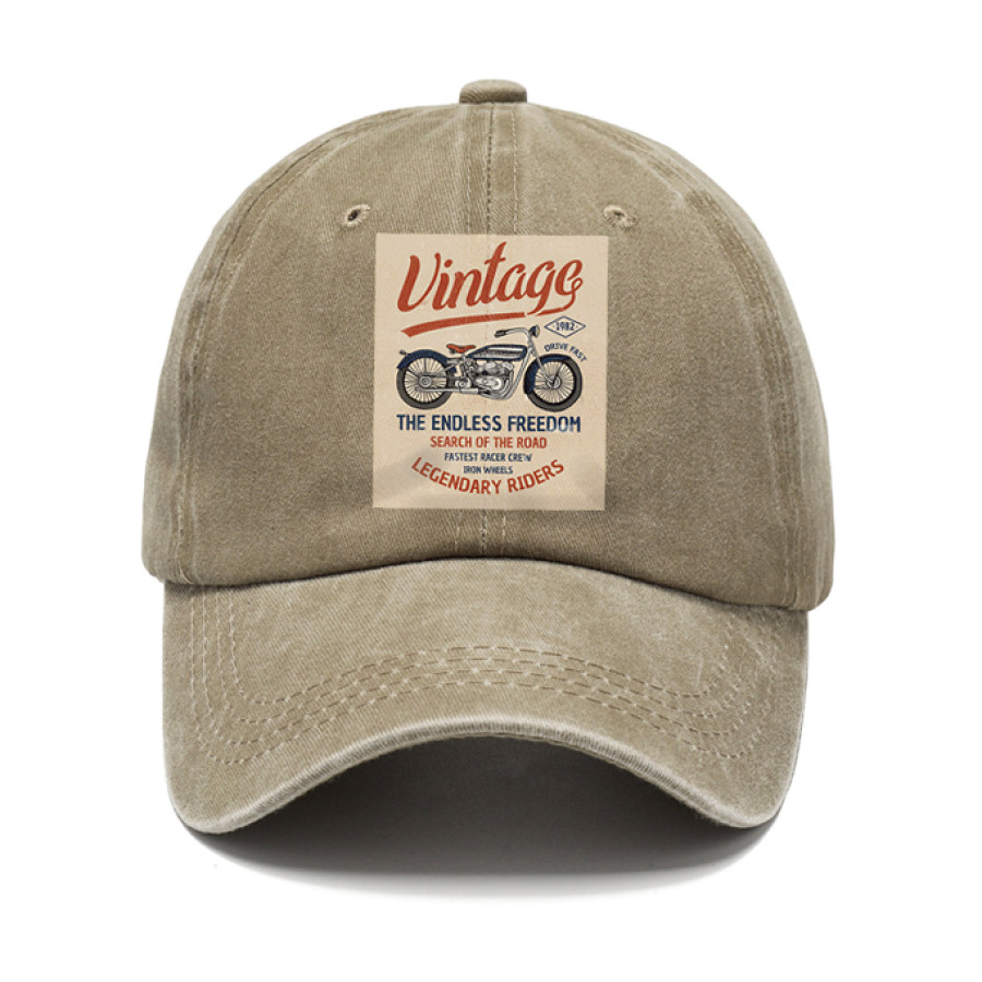 

Gorra De Béisbol Vintage Motorcycle Racing Vintage Washed Sun