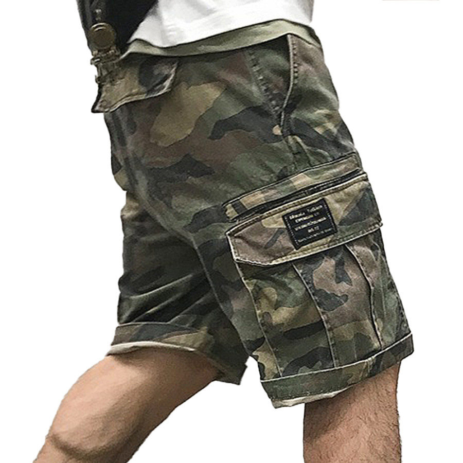 

Men's Outdoor Casual Camouflage Pocket Cargo Shorts