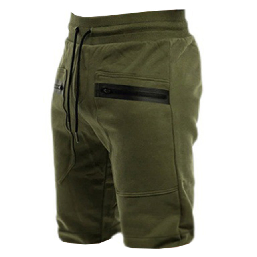 

Men's Outdoor Elastic Waist Drawstring Athletic Shorts