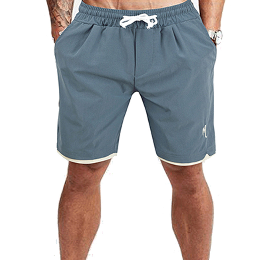 

Men's Summer Outdoor Letter Embroidery Casual Shorts