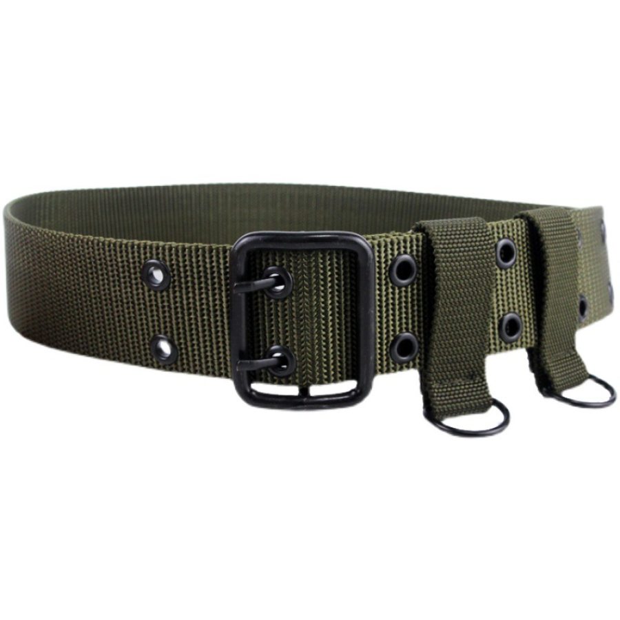 

Men's Tactical Belt Outdoor Nylon Double Needle Training Outer Belt Combat Belt Daily Wear Army Green