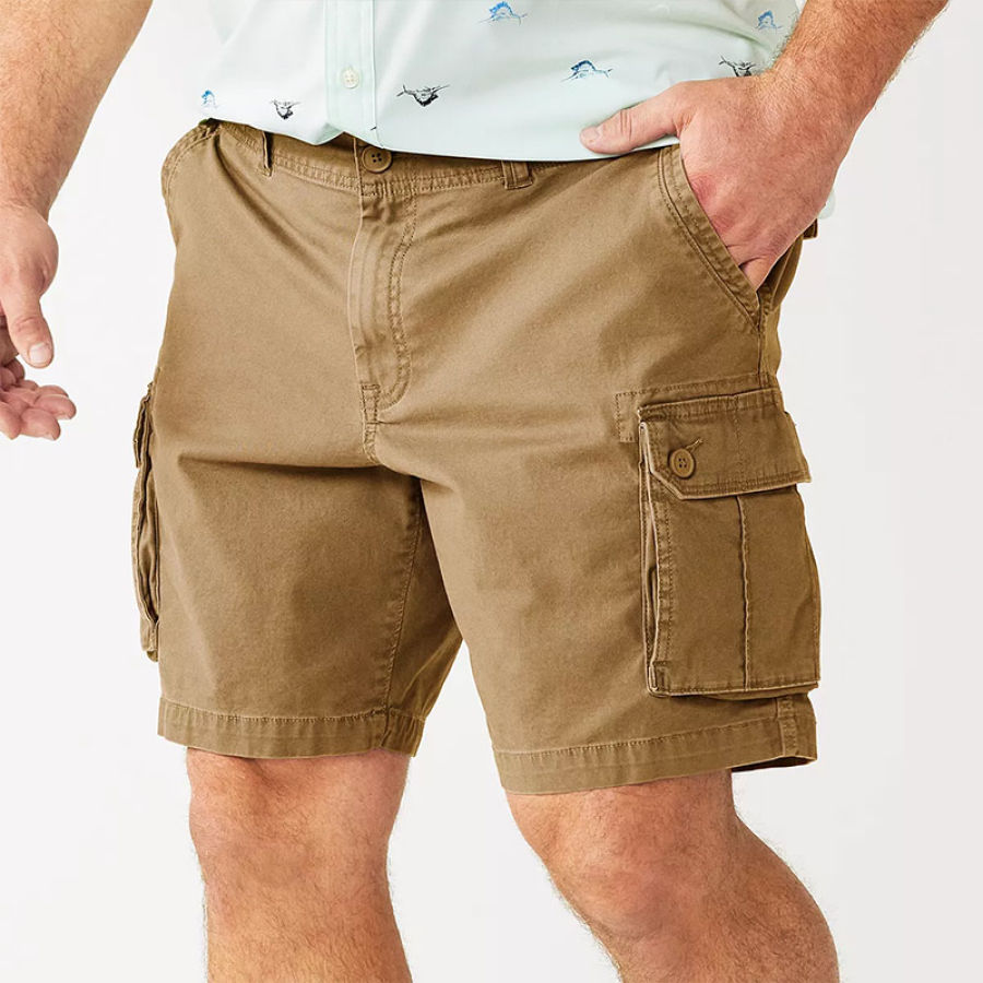 

Men's Shorts Bermuda Shorts Retro Pocket 5 Inch Shorts Casual