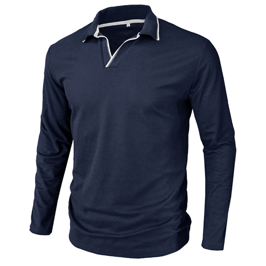 

Men's V Neck T-Shirts Henley Collar Colorblock T-Shirts Breathable Casual T-Shirts Vintage T-Shirts