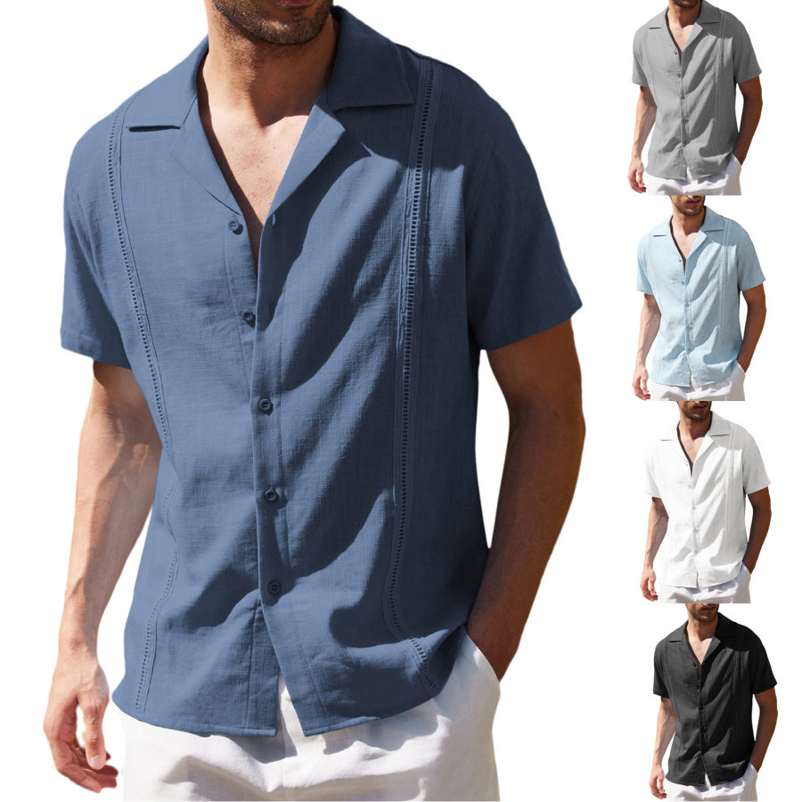 

Men's Outdoor Casual Cotton Linen Breathable Beach Shirt