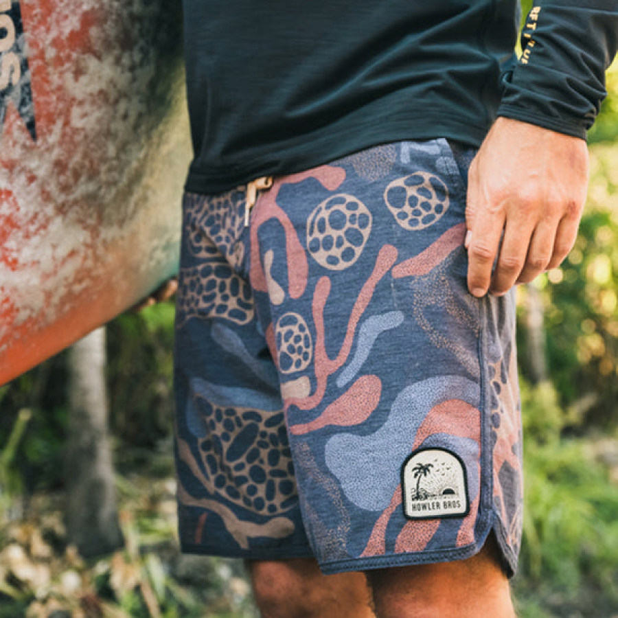 

Männer Howlerbros Bruja Boardshorts Herren Surfshorts Vintage Hawaiianische Kleidung Strand Boardshorts