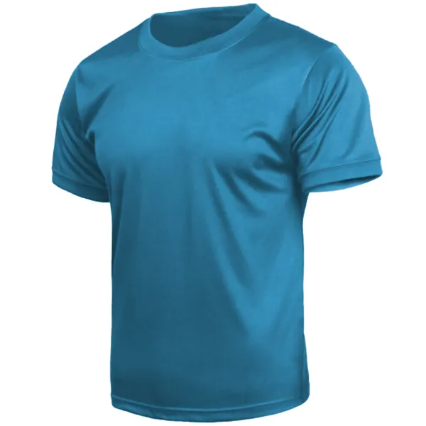 Men's Outdoor Tactical Quick-drying Breathable Round Neck T-shirt - Kalesafe.com 