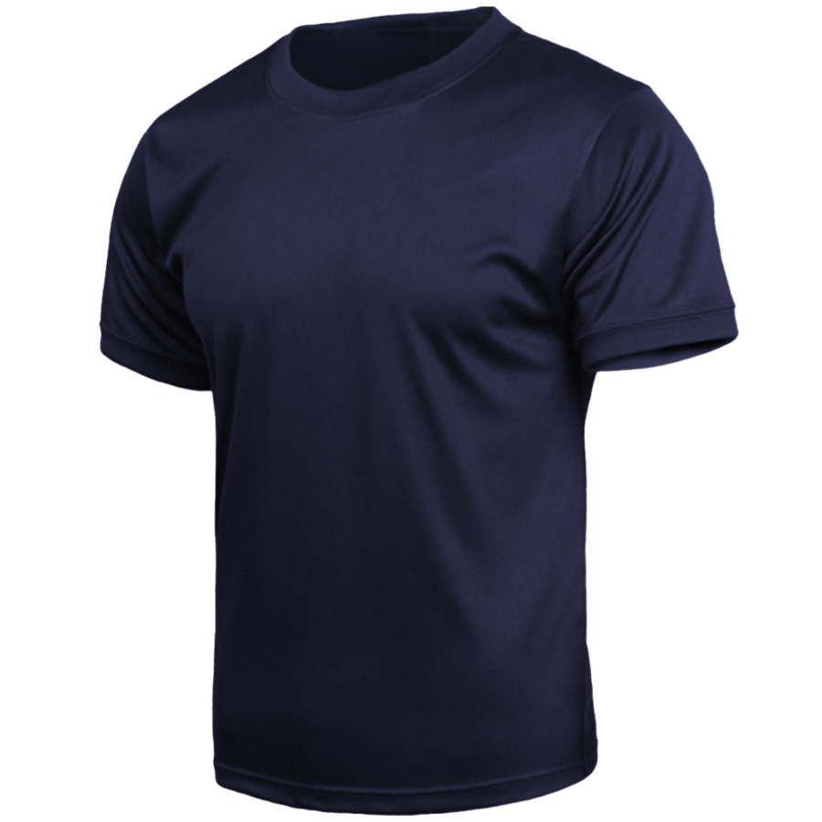 

Camiseta Masculina De Gola Redonda Tática De Secagem Rápida Respirável