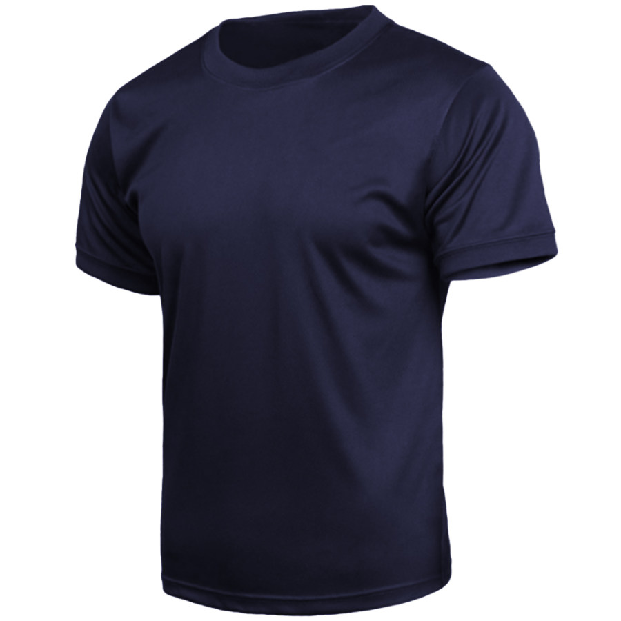 

T-shirt Da Uomo Con Scollo Tondo Traspirante Ad Asciugatura Rapida Tattica Da Esterno