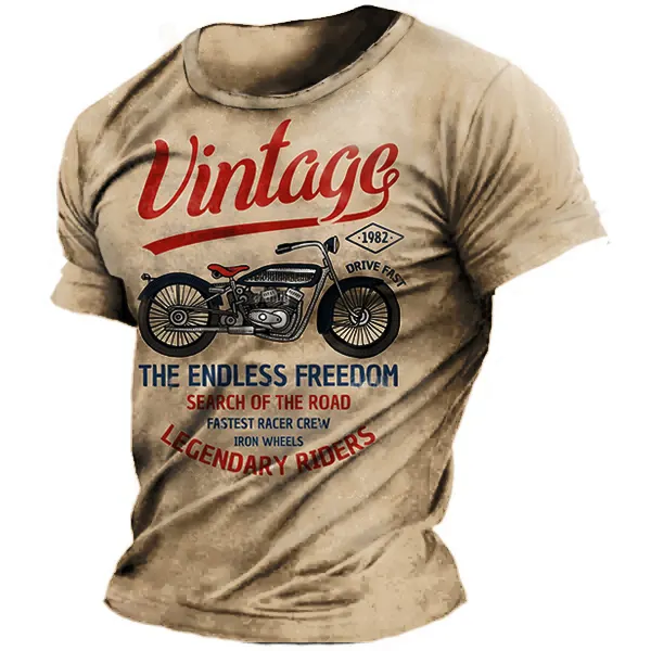 Men's T-Shirts Men's Crewneck T-Shirt Plus Size Vintage Motorcycle Racing Short Sleeve Summer Top green dark green blue All Season - Cotosen.com Men's T-Shirts Men's Crewneck T-Shirt Plus Size Vintage Motorcycle Racing Short Sleeve Summer Top green dark green blue All Season - Cotosen.com