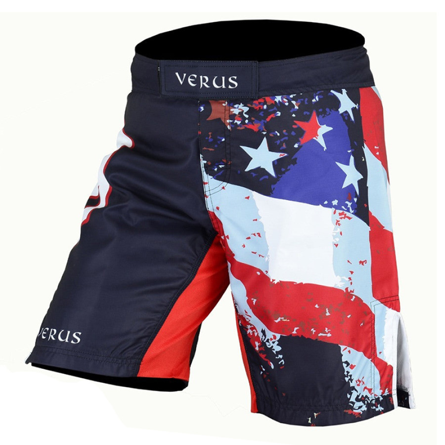 

Men's Outdoor Shorts American Flag Cycling Pants Sports American Flag Adult Mma Grappling Shorts