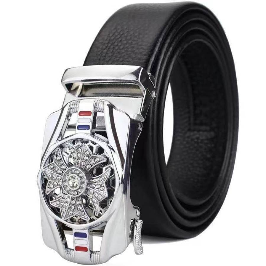 

Ceinture Automatique à La Mode En PVC Incrusté De Diamants Pour Hommes