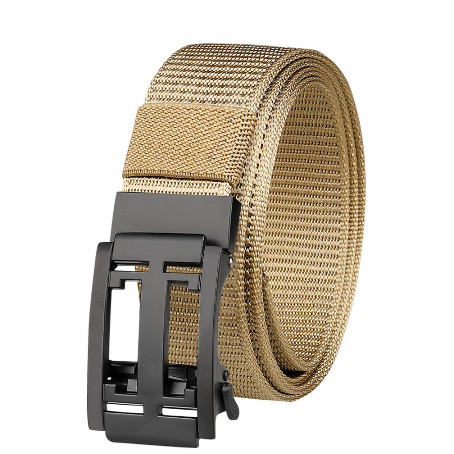 

Men's Outdoor Tactical Belt Zinc Alloy Buckle Head Nylon Belt Canvas Belt