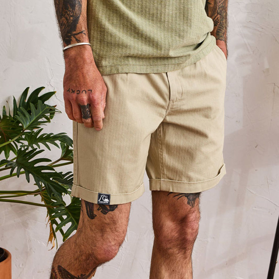 

Men's Shorts Retro Cargo Shorts Daily Casual 5 Inch Shorts Khaki