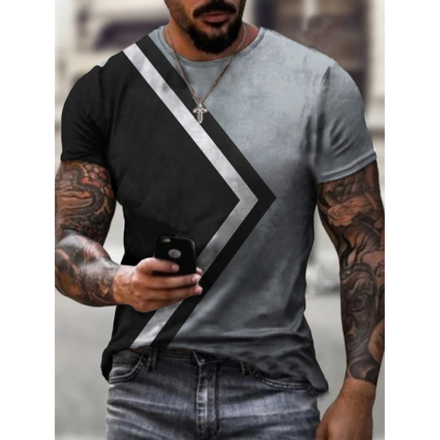 

Men's Casual Summer Daily Round Neck Short-sleeved T-shirt