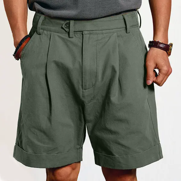 Men's Retro Comfortable Vintage Shorts Breathable Casual Cargo Shorts - Cotosen.com