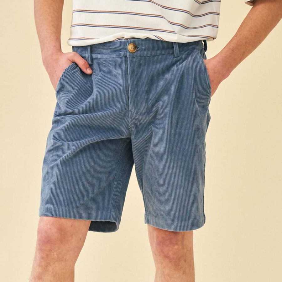 

Men's Surf Shorts Vintage Quiksilver Corduroy Pocket Hawaiian Beach Summer Daily Boardshorts