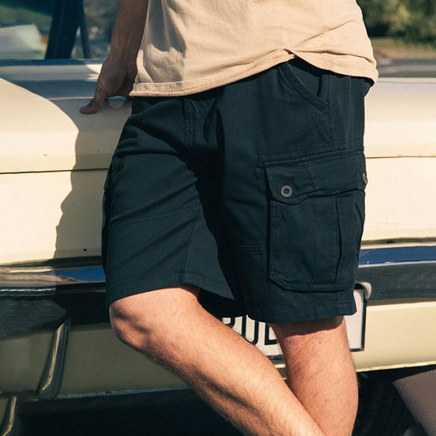 

Men's Shorts Vintage Pocket Cargo Shorts Beach Surf Shorts Everyday Casual Shorts