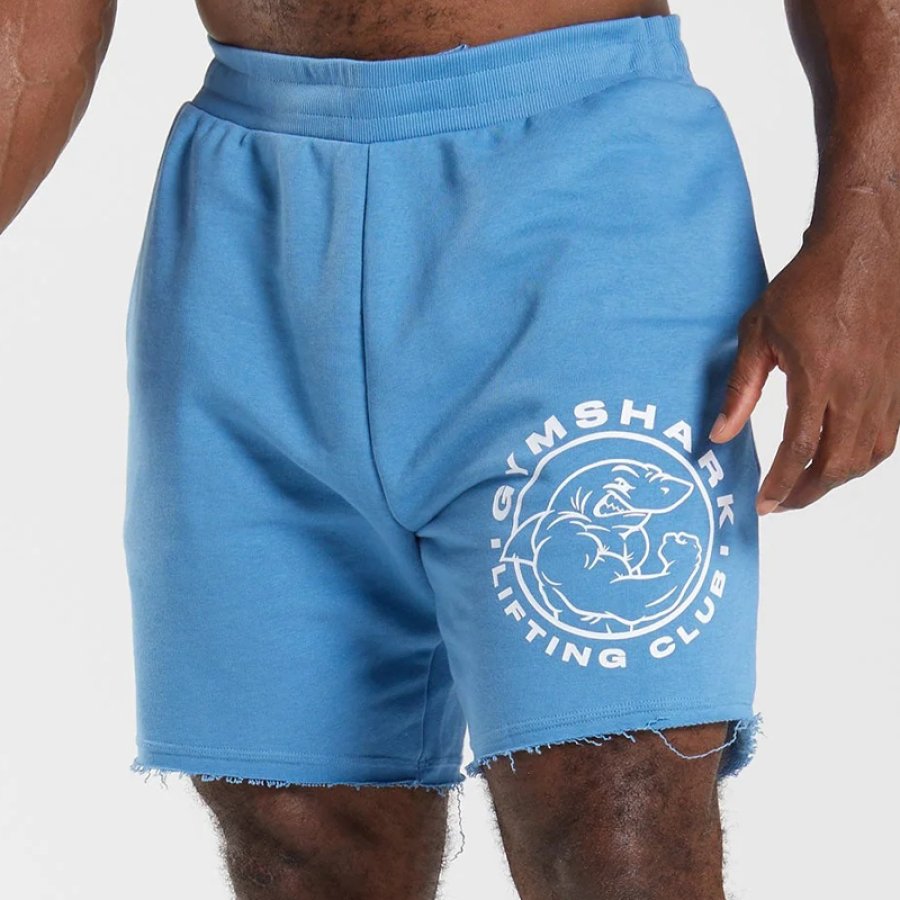 

Men's Fitness Casual Shorts Breathable Elastic Waist Jogging Shorts