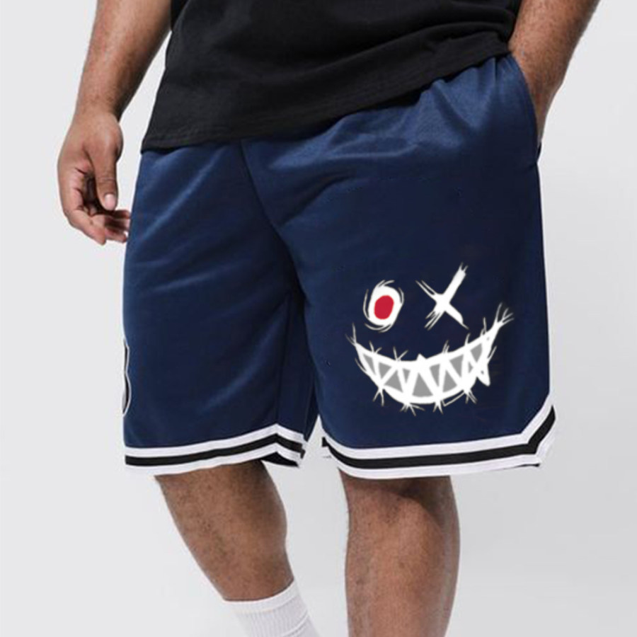 

Men's Smiley Shorts Performance Shorts Basketball Shorts